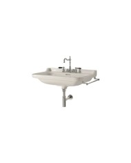 Lavabo 60 x 55 sospeso monoforo (Tre fori su richiesta) completo di ghiera - Serie Waldorf