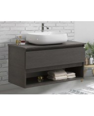 Mobile bagno sospeso 1 cassetto + vano a giorno - Serie Nerano
