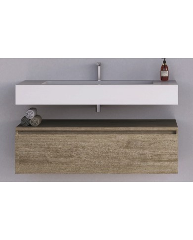 Mobile bagno sospeso 1 cassetto - Serie Alba