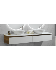 Mobile bagno sospeso 2 cassetti - Serie Vietri