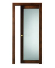 Porta - Noce nazionale vetro