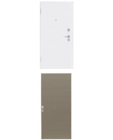 Porta blindata - Sicura White L800 X H2100 ( Apertura porta: Spinta a destra)