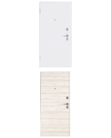 Porta blindata - Sicura White L800 X H2100 ( Apertura porta: Spinta a destra)