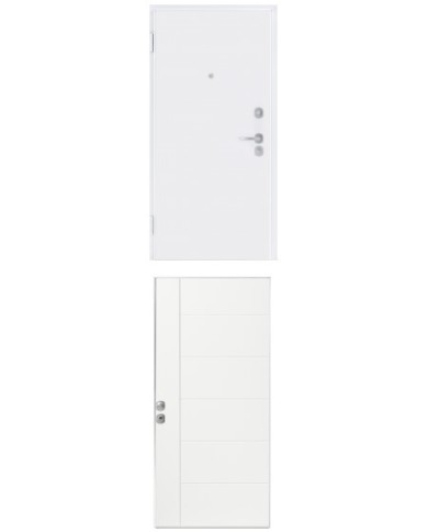 Porta blindata - Sicura White L800 X H2100 ( Apertura porta: Spinta a destra)