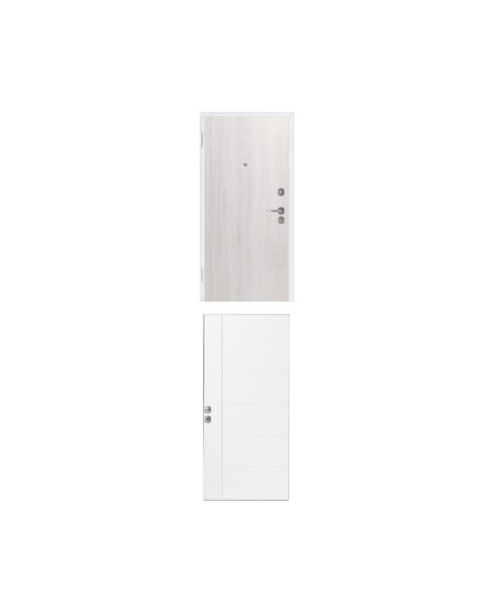 Porta blindata - Sicura White L800 X H2100 ( Apertura porta: Spinta a destra)