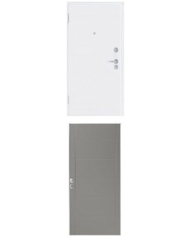 Porta blindata - Sicura White L800 X H2100 ( Apertura porta: Spinta a destra)