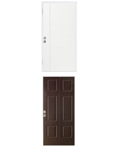 Porta blindata - Sicura White L800 X H2100 ( Apertura porta: Spinta a destra)