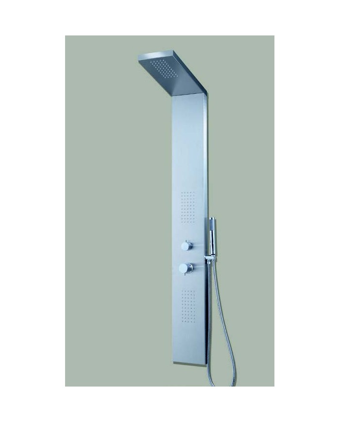 Colonna doccia in acciaio inox spazzolato - Tipologia Alpha