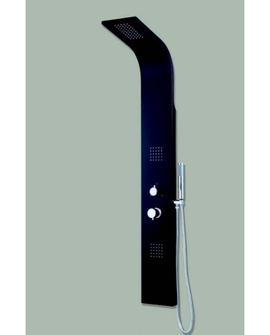 Colonna doccia in alluminio nero opaco - Tipologia Omega