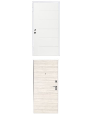 Porta blindata - Sicura White L900 X H2100 ( Apertura porta: Spinta a destra)