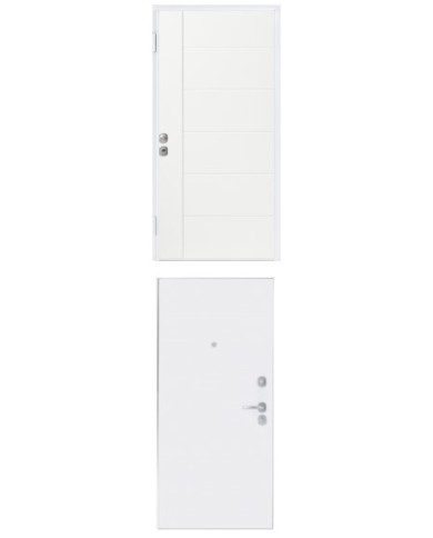 Porta blindata - Sicura White L900 X H2100 ( Apertura porta: Spinta a destra)