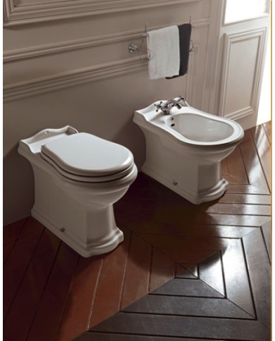 Bidet filo muro BTW monoforo (Tre fori su richiesta) - Serie Retrò