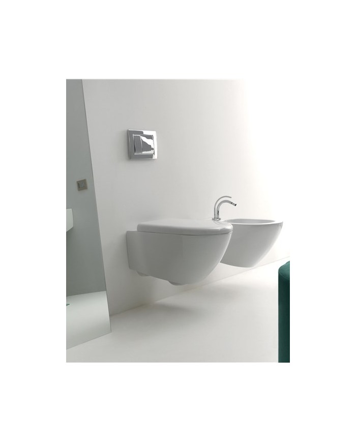 Bidet sospeso completo di protezione acustica e antiurto - Serie Aquatech