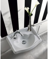 Lavabo 41 x 32 sospeso (foro rubinetteria dx o sx su richiesta) - Serie Retrò