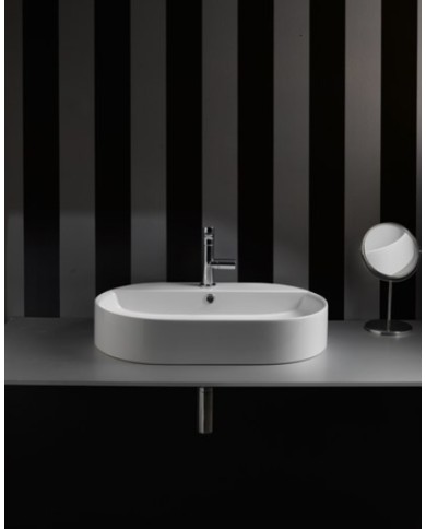 Lavabo 65 appoggio monoforo - Serie Nolita / Aquatech / FLO