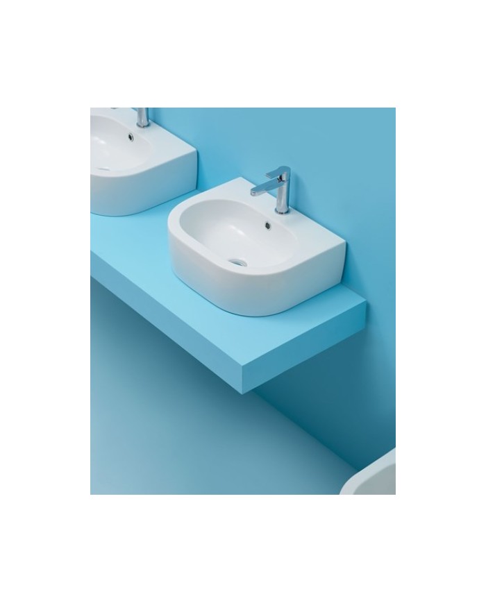 Lavabo sospeso o appoggio monoforo - Serie Aquatech / FLO