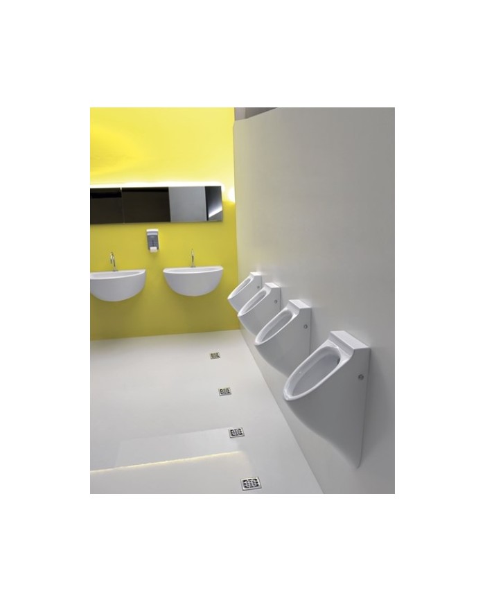 Orinatoio Sospeso completo di sifone e fissaggio - Serie Aquatech