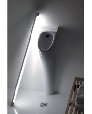 Orinatoio filo muro completo di sifone e fissaggio - Serie Aquatech