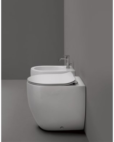 WC 52 Norim filo muro completo di fissaggio WB9N - Serie FLO