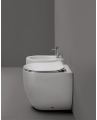 WC 52 Norim filo muro completo di fissaggio WB9N - Serie FLO
