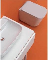 WC filo muro Norim completo di fissaggio WB9N - Serie Tribeca