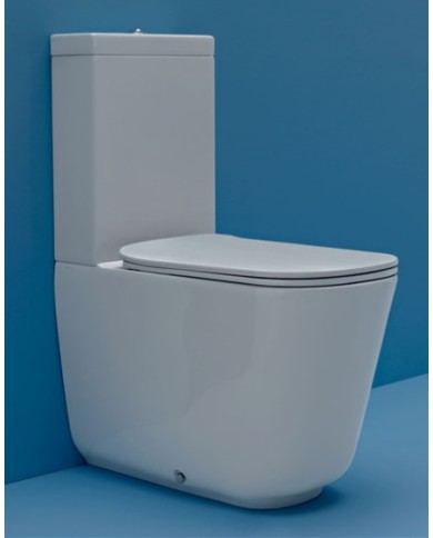 WC filo muro monoblocco completo di fissaggio WB9N - Serie Tribeca / FLO