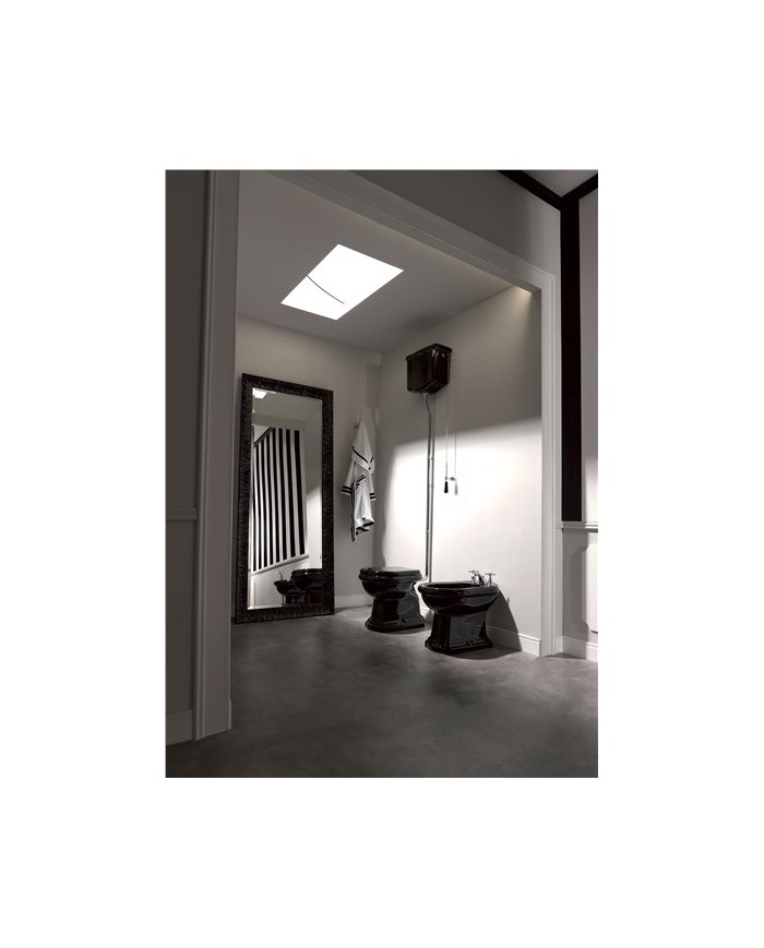 WC filo muro scarico suolo o a parete - Serie Retrò