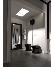 WC filo muro scarico suolo o a parete - Serie Retrò