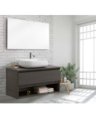 Mobile bagno sospeso 1 cassetto + vano a giorno - Serie Nerano