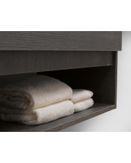 Mobile bagno sospeso 1 cassetto + vano a giorno - Serie Nerano
