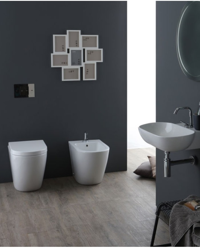 Bidet Nemesi Rimless 55 x 36 cm - Serie Nemesi