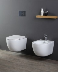 Bidet Nemesi sospeso Ghost Rimless 53 x 36 cm - Serie Nemesi