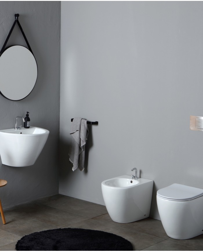 Bidet Nemesi sospeso Rimless 52 x 36 cm - Serie Nemesi
