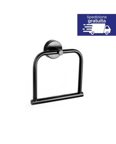 Porta asciugamani - Tipologia Uno Nero Opaco