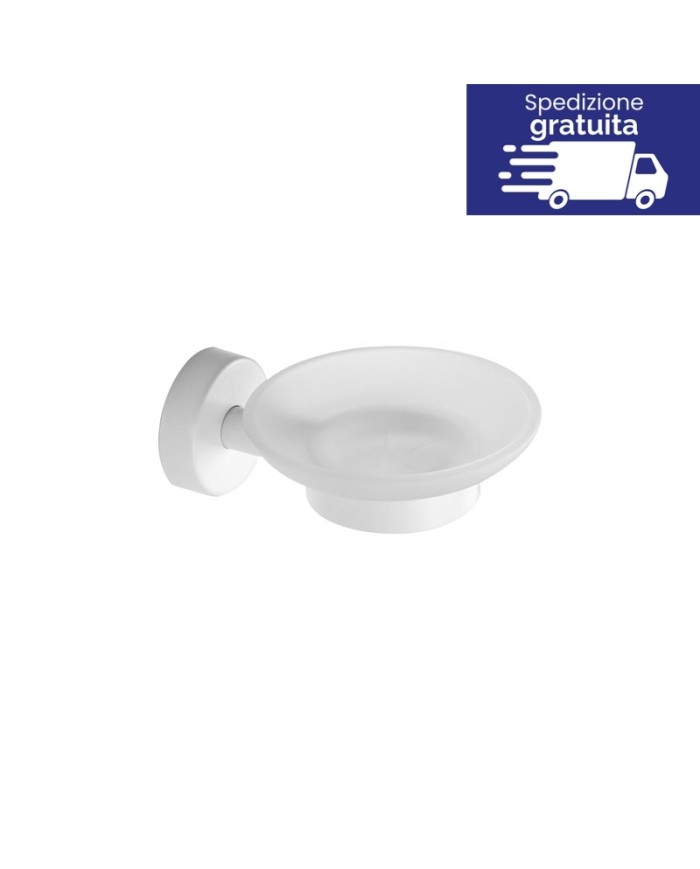 Portasapone - Tipologia Uno Bianco Opaco