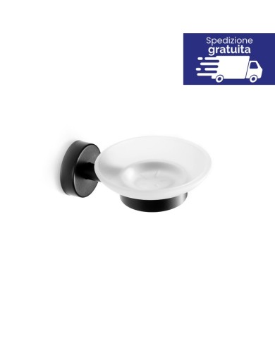 Portasapone - Tipologia Uno Nero Opaco