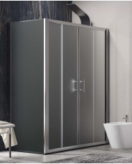 Cabina doccia - Tipologia Flora 600 & S-10 Cromo - Vetro Icy