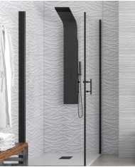 Cabina doccia - Tipologia S 28 Alto Nero Cristallo Trasparente
