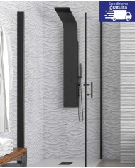 Cabina doccia - Tipologia S 28 Alto Nero Cristallo Trasparente