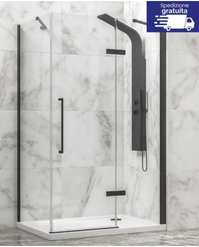Cabina doccia - Tipologia Tinos 100 Nero