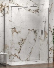 Cabina doccia Walkin - Tipologia Walkin 2 Cromo - Vetro Trasparente