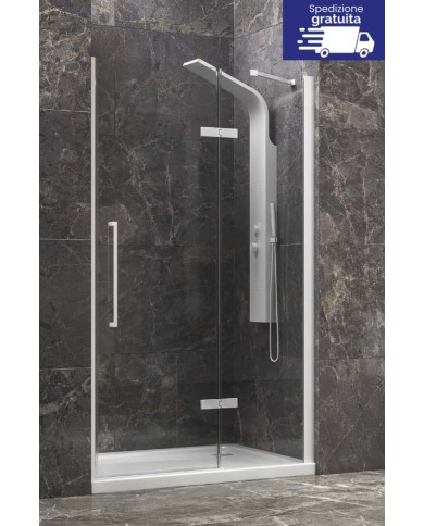 Cabina doccia da muro a muro - Tipologia Tinos 400 Bianco