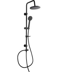 Colonna doccia fissa nera - Serie Magda