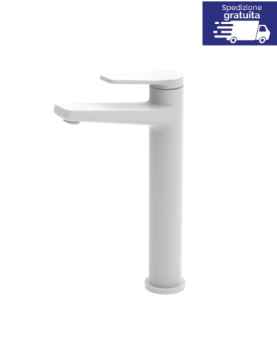 Miscelatore bianco alto per lavabo - Serie Andare