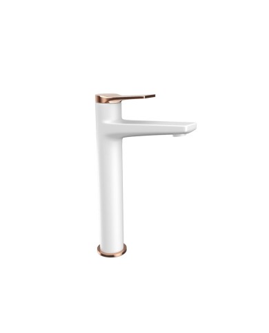 Miscelatore bianco alto per lavabo - Serie Andare