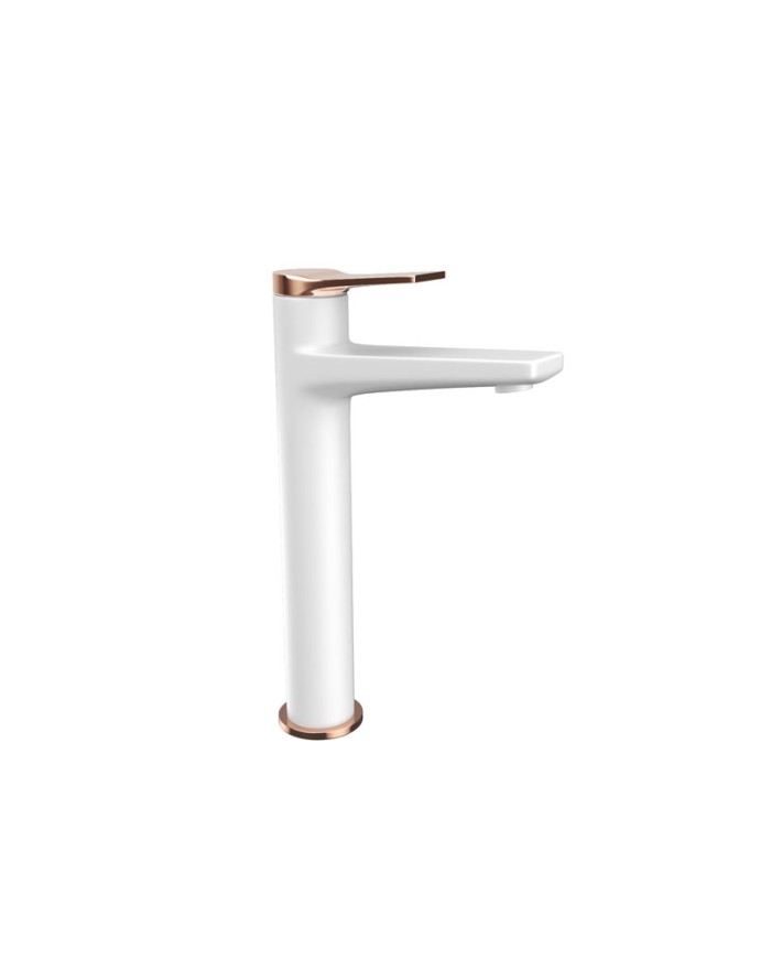 Miscelatore bianco alto per lavabo - Serie Andare