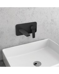 Miscelatore lavabo nero da incasso - Serie Andare