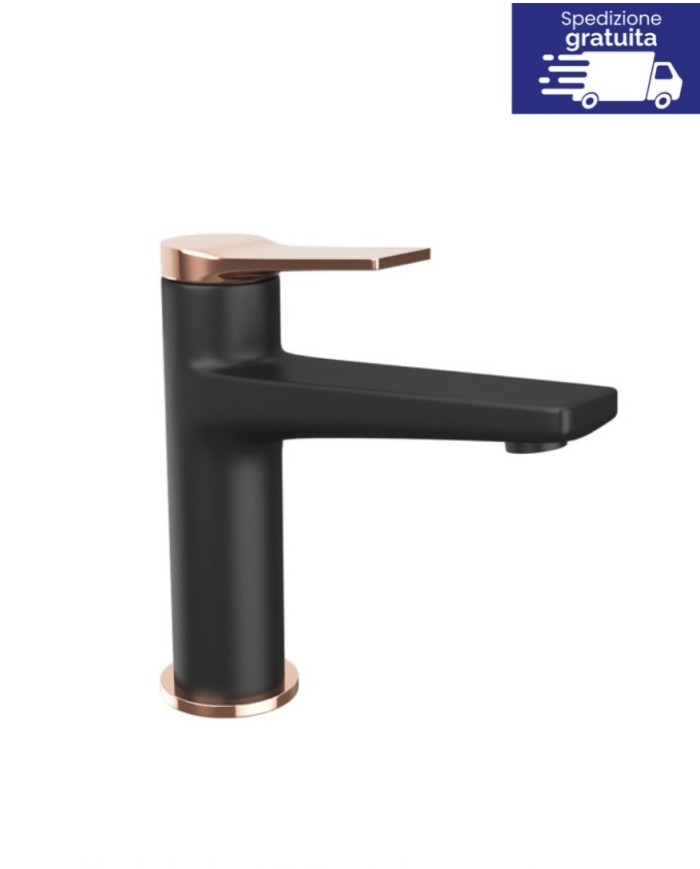 Miscelatore nero per lavabo - Serie Andare