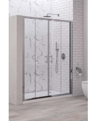 Cabina doccia da muro a muro - Tipologia Flora 600 Cromo - Vetro Trasparente