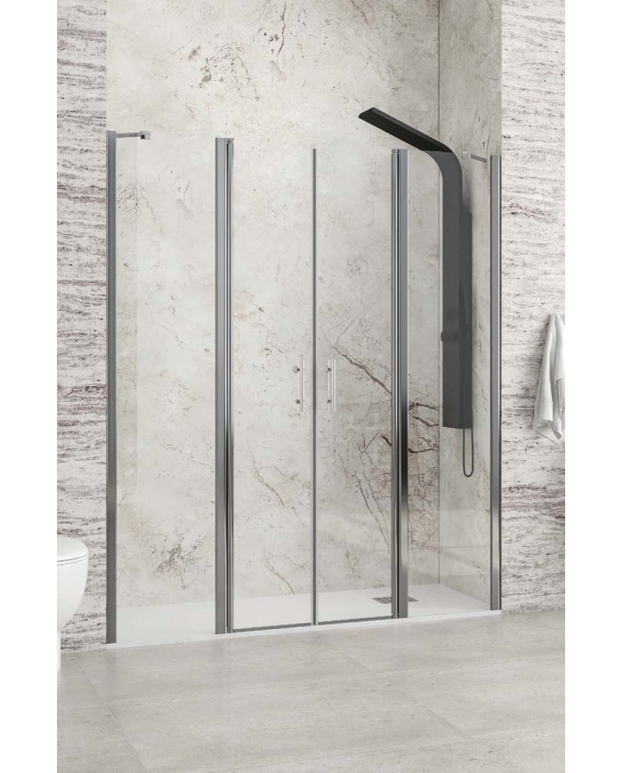 Cabina doccia da muro a muro - Tipologia Panex 700 Cromo